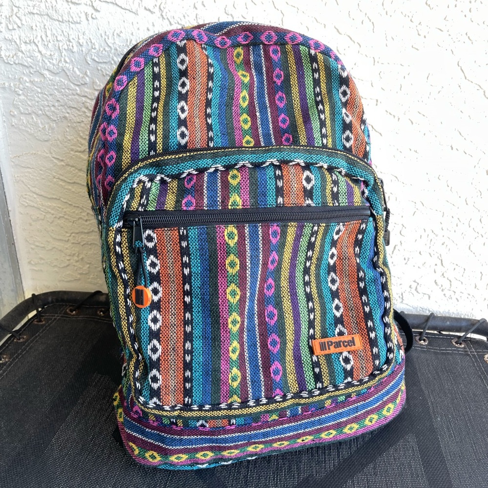 Colorful BOHO Hippie Guatemala pattern backpack